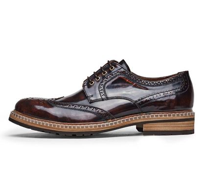 Mode italienischer Designer Männer Formalkleid Schuhe Echtleder Flach Luxus Hochzeitsschuhe