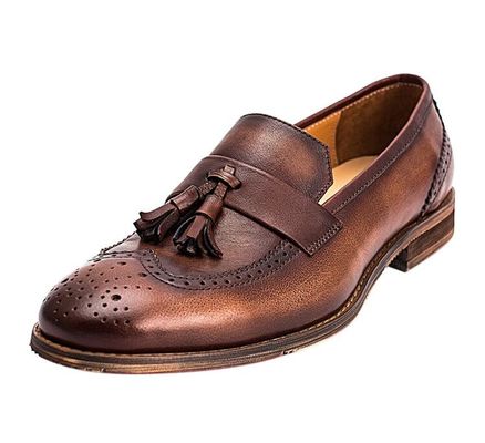 Frühling / Herbst Braun Männer Gewebtes Leder Slip On Schuhe für die Party