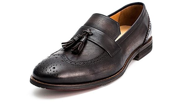 Frühling / Herbst Braun Männer Gewebtes Leder Slip On Schuhe für die Party