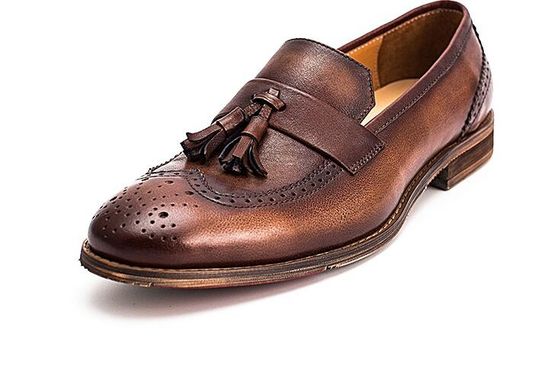 Frühling / Herbst Braun Männer Gewebtes Leder Slip On Schuhe für die Party