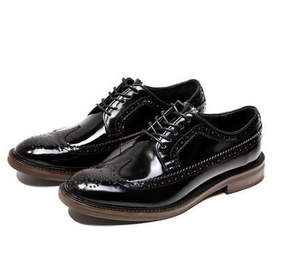 Marke italienische Herren Leder Schuhe Flachschuhe Schwarze Slip On Dress Schuhe