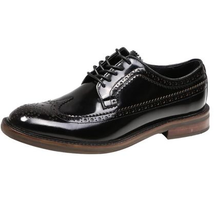Marke italienische Herren Leder Schuhe Flachschuhe Schwarze Slip On Dress Schuhe