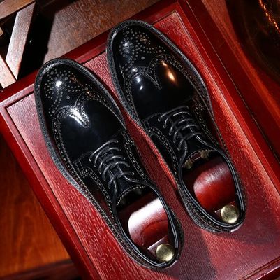 Marke italienische Herren Leder Schuhe Flachschuhe Schwarze Slip On Dress Schuhe