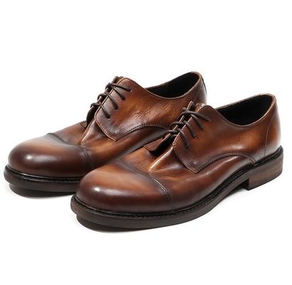 Bullock-Männer-Formalkleid Schuhen Mode Braun-Männer-Leder-Oxford-Schuhe