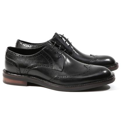 Schwarzes Krokodilmuster Männer Lederkleid Schuhe Braun / Schwarz Männer Oxford Schuhe