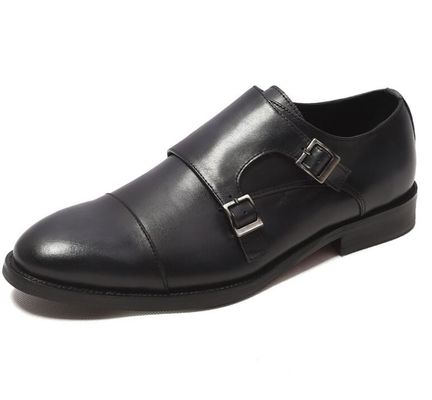 Klassische Herren Schnürsenkel Hochzeitsschuhe, runde Zehen Herren schwarze Derby Schuhe