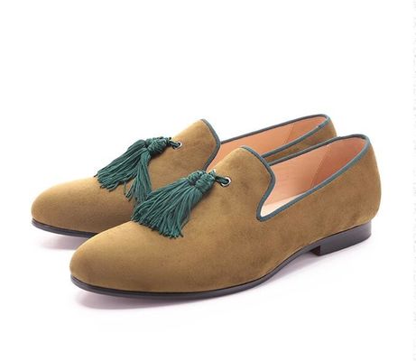 High-End-Männer-Velvet-Loafers mit Tassels