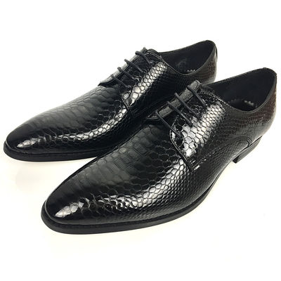 Fußfuss-Männer schwarze Schuhs, italienische Handarbeit einfache Fußfuss-Schuhe Männer 2018