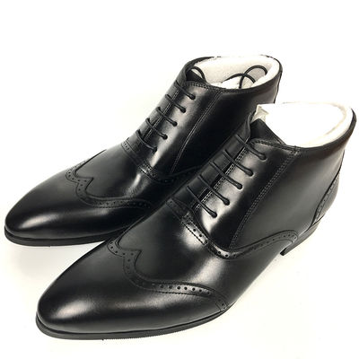 Reißverschlüsse Echtleder Winterschneemänner Stiefel Anti-Schleif-Gummisohle Einzigartiges Design