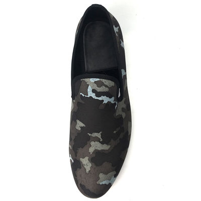 Broderierte Schuhe für Männer Schwarz Suede Loafers Schuhe aus Luxus-Schaffell