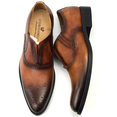 Italien Handgefertigtes Leder Männer Formalkleid Schuhe Oxford Büroschuhe
