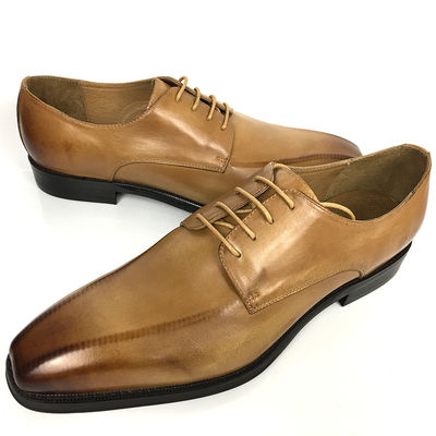 Höhensteigerung Lifting Kleid Schuhe Männer Leder Oxford mit quadratischen Zehen