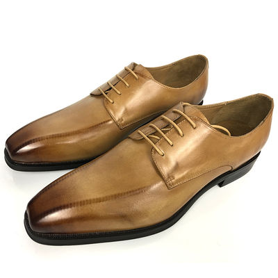Höhensteigerung Lifting Kleid Schuhe Männer Leder Oxford mit quadratischen Zehen