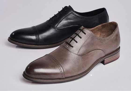 Dauerhafte 3cm Fersen Herren Leder Kleid Schuhe, Party Wear Schuhe für Männer