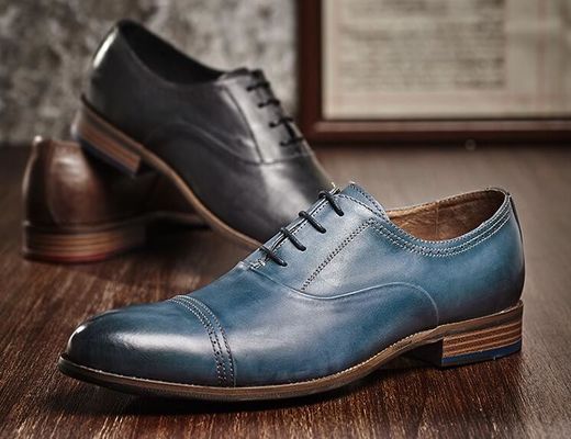 Dauerhafte 3cm Fersen Herren Leder Kleid Schuhe, Party Wear Schuhe für Männer