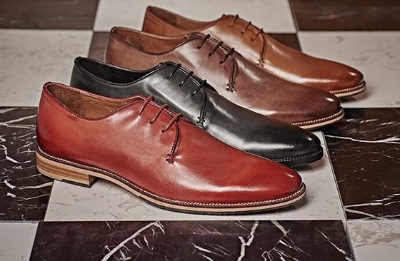 Goodyear Handgefertigte Oxford-Leder-Schuhe für Männer mit vier Farben