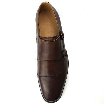 Schuhen aus Kuhleder, Sommerschuhe für Männer, Oxford-Schuhe mit doppelter Schnalle