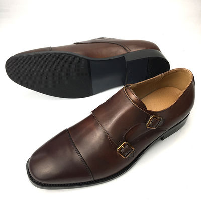 Schuhen aus Kuhleder, Sommerschuhe für Männer, Oxford-Schuhe mit doppelter Schnalle