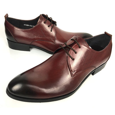 Wein Rot Rismart Reife Männer Oxfords Schuhe Stilvolle Kleidung Leder Schuhe
