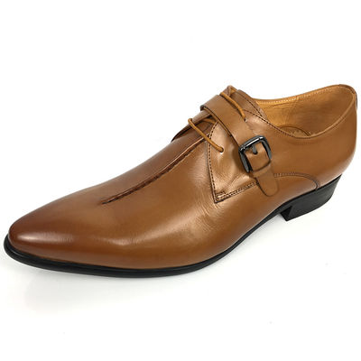 Oxford Business Office Dress Men Formal Dress Schuhe, Mönch Gürtel Schuhe