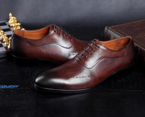 Modeherren, Schuhen, Brogue versteckt, High Heels, Lederschuhe für Männer.