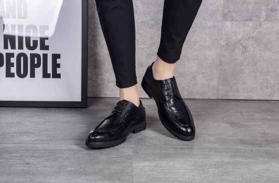 Schwarze Slip auf runden Zehen Männer Form Kleid Schuhe Frühjahr / Herbst Komfortabel