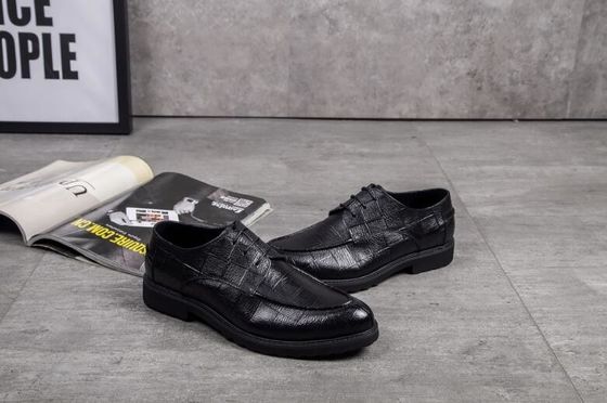 Schwarze Slip auf runden Zehen Männer Form Kleid Schuhe Frühjahr / Herbst Komfortabel