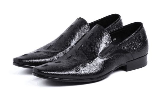 Normalgroße geschnitzte Leder-Dress-Schuhe für Männer, Spitzenzehen Freizeitschuhen