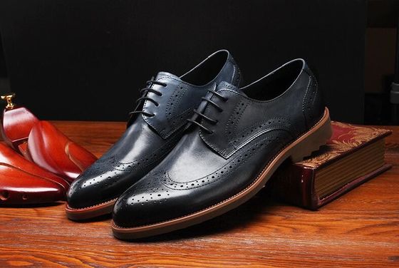 Classic Style Derby Schwarz Aufkleidung Schuhe, Retro Männer Kleidung Oxford Schuhe