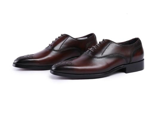Echtes Derby-Stick, Leder-Dress-Schuhe, komplett handgefertigt, Goodyear-Schuhe.