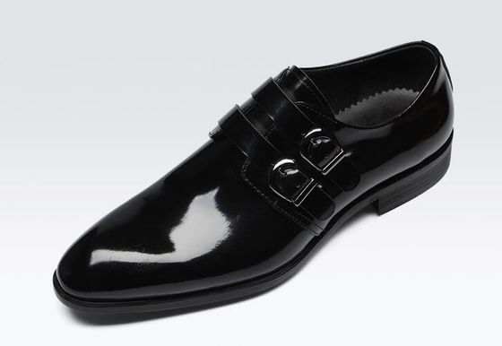Retro Brogue für Männer, Schuhen, Büros, schwarze Oxford-Schuhe.