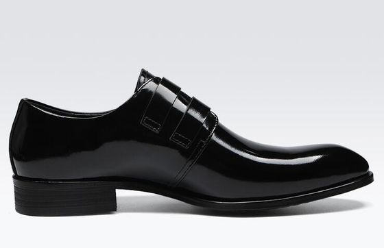 Retro Brogue für Männer, Schuhen, Büros, schwarze Oxford-Schuhe.
