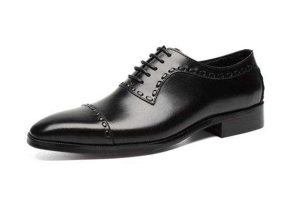 Leder Frühling / Herbst Männer Hochzeitskleid Schuhe Männer Mode Goodyear Sohlen Oxford