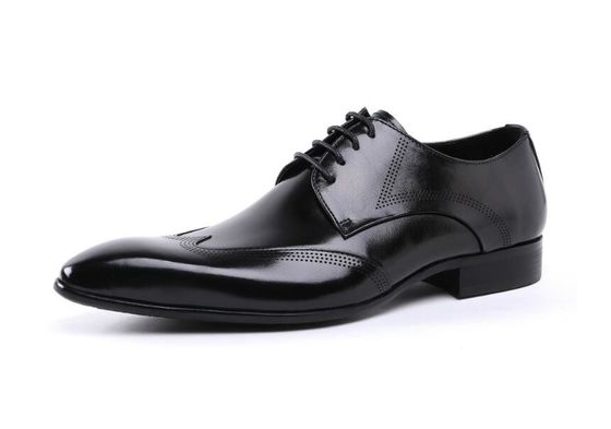 Custom Brogue Braun Bürste ab Leder Schuhe Komfortables Kleid für Männer
