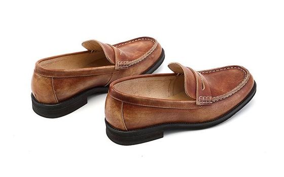 Atemberaubende Männer Braune Penny Loafers, echte Leder Loaferschuhe