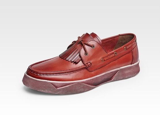 Retro Casual Männer Flachschuhe Custom Mens Leder Fahrschuhen mit Tassels