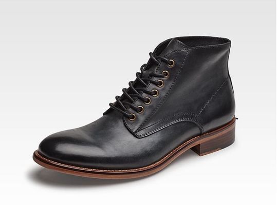Klassische Männer Wasserdichte Winterkleid Stiefel Echtleder OEM / ODM Service