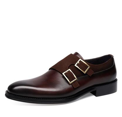 Atmungsaktive Herren-Schuhe mit Tragebeständigkeit Handgefertigte Doppel-Mönchs-Schuhe