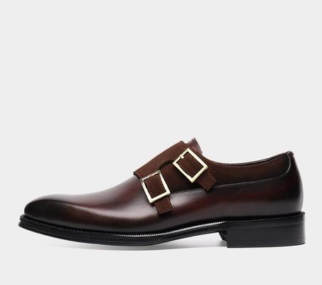 Atmungsaktive Herren-Schuhe mit Tragebeständigkeit Handgefertigte Doppel-Mönchs-Schuhe