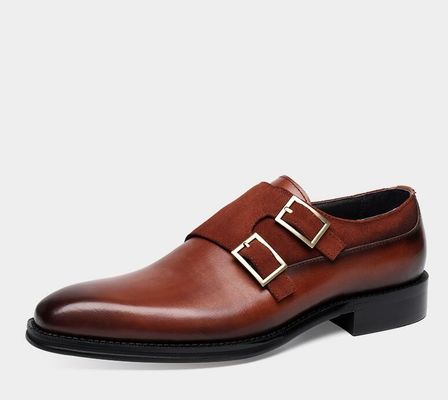 Atmungsaktive Herren-Schuhe mit Tragebeständigkeit Handgefertigte Doppel-Mönchs-Schuhe