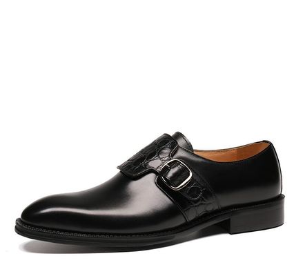 Luxus-Männer-Mönchs-Schuhe mit Riemen / Echte Lederschuhe italienischer Stil Loafer für Männer