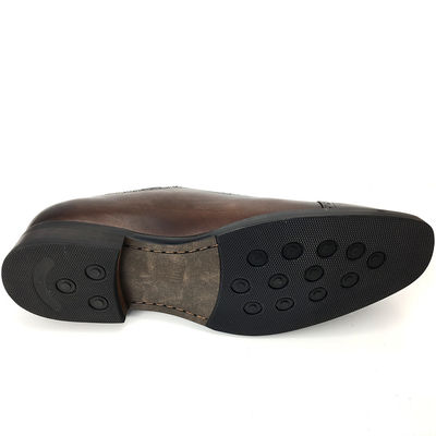 British Style Männer Spitzenfußschuhe / Schnürsenkel Casual Schuhe Braune Farbe