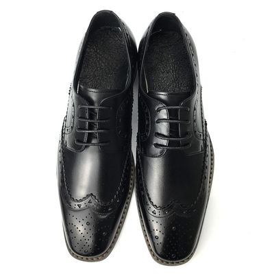 Männer Casual Leather Schuhe / Männer Schwarze Oxford Schuhe Mode italienischer Stil