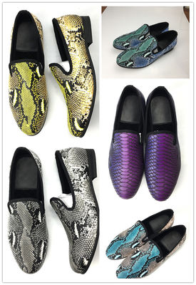 Elegantes Design Schlangenschuh Männer Loafers Tragen Sie widerstandsfähige Männer Lederschuhe