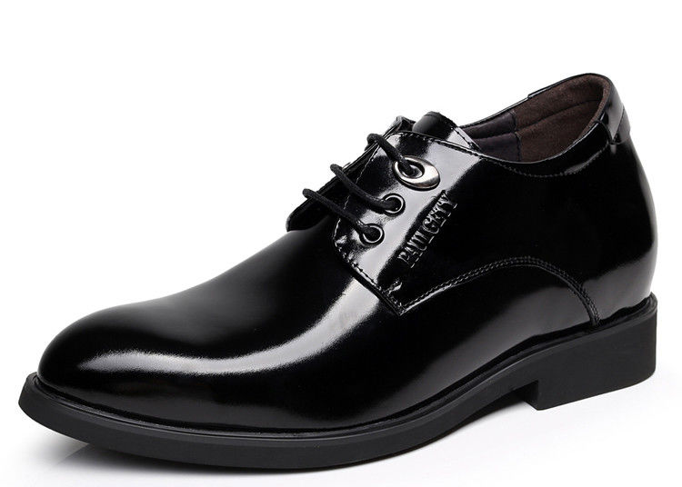 Schwarze Oxford Spitze Aufzug Männer Schuhe Solid Slip - Auf Markenkleid Schuhe für Männer