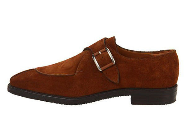 Handgefertigte Oxford-Schuhe, echte Leder-Mönchsriemen Brogue-Schuhe