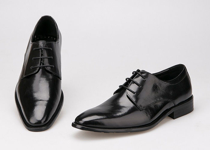 Flat Men Formal Dress Schuhe Schwarz Echtleder Schnürsenkel Schuhe für Büro