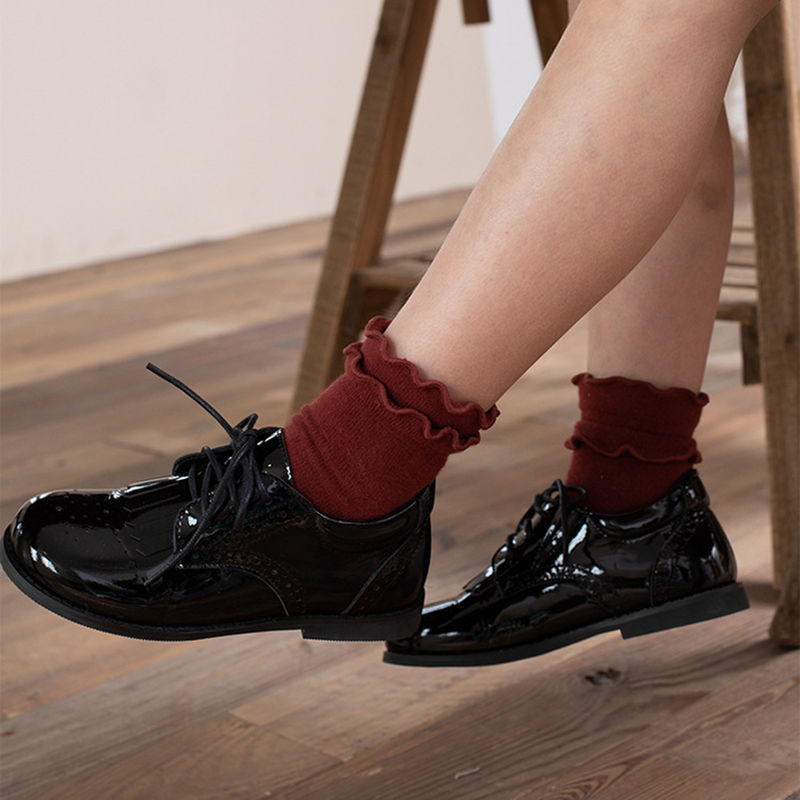 Unisex Leder Schulausrüstung Größe 26-40 Mädchen Tassel Leder Schuhe