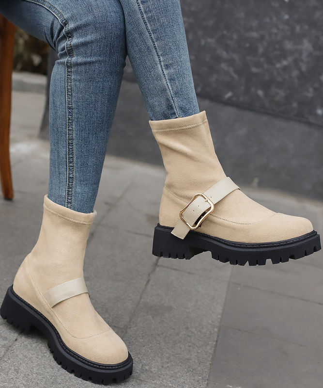 Made in Italy Damenlederstiefel mit echtem Leder Ober- und Talnhöhe