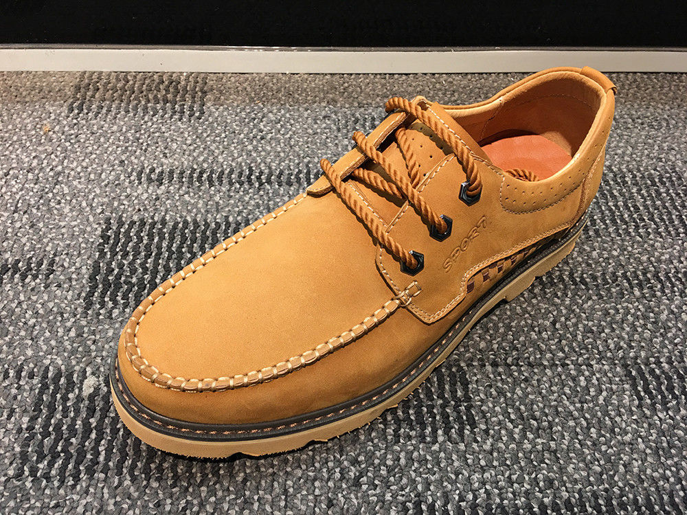 Suede Leder Schnürsenkel Sport Schuhe, Männer Flachsohlen Schuhe Casual Schuhe Schwarze Farbe